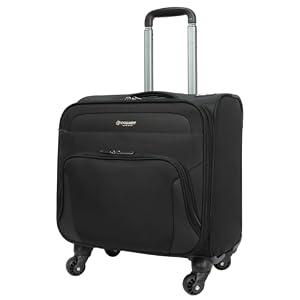Rocklands® Rolling Laptop Bag 4 Wheel Laptop Bag Wheeled Briefcase Business Office Trolley Case Travel Cabin Bag - 8602