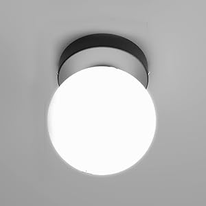 Mahganya Corded Electric, Metal Ceiling Pendent Light, Wall lamp (CL Doom White, Without Bulb)