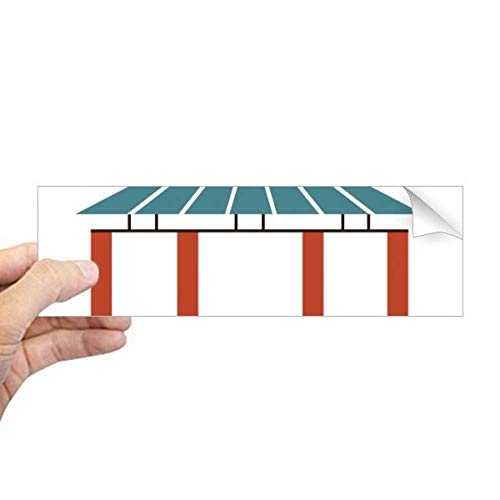 Sticker rectangulaire pour fenêtre autocollant paysage Corée du Sud