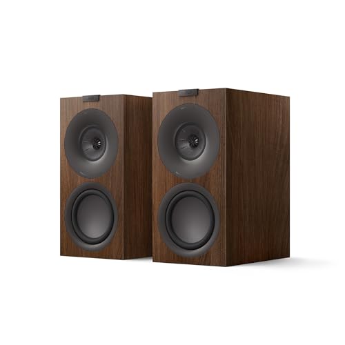 KEF Q Concerto Meta Three-Way Bookshelf Speaker (Walnut, Pair) image 1