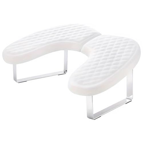 Repose-mains pour ongles blanc amovible au design en U épuré