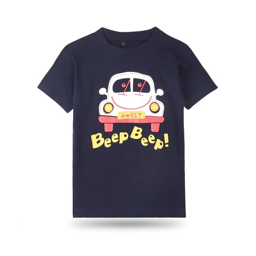 T2F Boy's Cotton Printed Regular Fit T-Shirt (Pack 0f 5)
