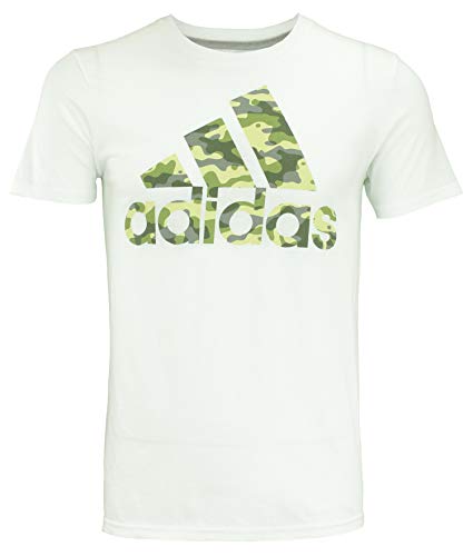 adidas Men's Go to Graphic Tee's, Design Variation (Large, Camouflage- White)