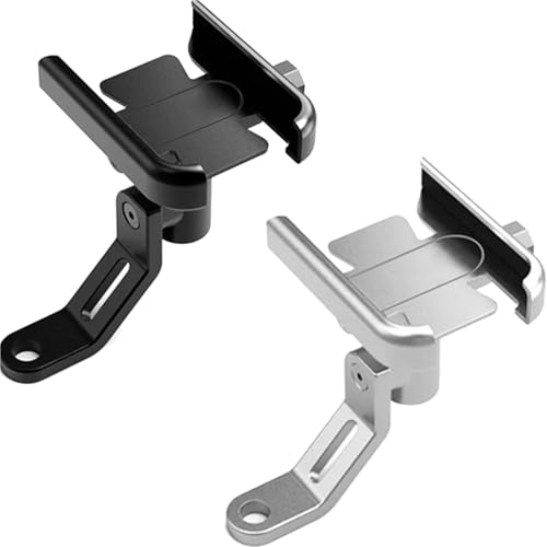 Support GPS moto et guidon de vélo noir argenté pour fixation téléphone portable