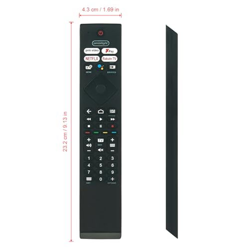 YKF474-B013 VINABTY Replace Voice Remote Control Fit for Philips 86PUS8807/12 Smart 4K OLED TV 398GM10BEPHN0043HT 43PUS8506 50PUS8506 58PUS8506 - Image 4