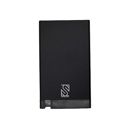 Card Slider Minimalist Wallet - Slim Minimalist Wallet Credit Card Holder for Men & Women - Lightweight Aluminum Business Card Case - Push Button Wallet RFID Blocking (Black)