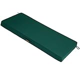 FUNHOME Cojín para banco de exterior, color verde oscuro