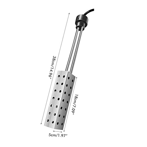 Sunfenle Aquecedor de piscina para piscina inflável, aquecedor de piscina portátil, termostato de 15