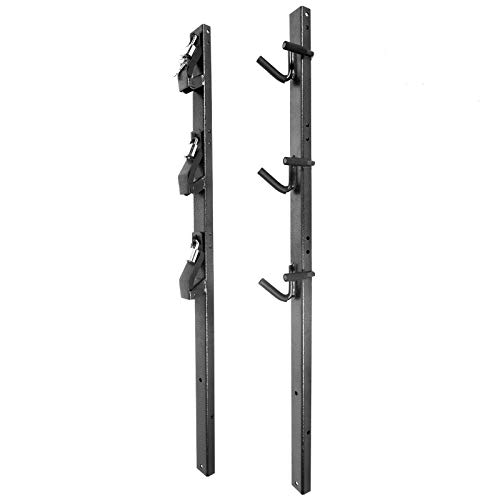 erut Lockable 3-Place Weed-Eater Edge Trimmer Rack Holder for Open Landscape Trailer