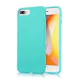 iPhone 7 Plus Turquoise Case / iPhone 8 Plus Turquoise Case, technext020 Shockproof Ultra Slim Fit Silicone TPU Soft Gel Rubber Cover Shock Resistance Protective Back Bumper for iPhone 7 Plus / 8 Plus