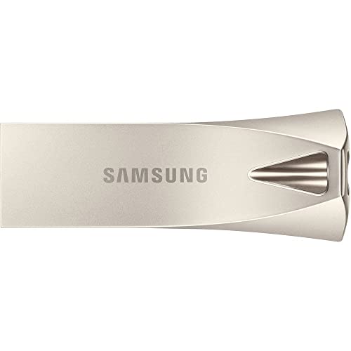 Image of Samsung USB Flash Drive Type-A BAR Plus (MUF-128BE3 /APC) 128GB 400MB /s Read 60MB /s Write Durable USB 3.1 Flash Drive- Metallic Grey