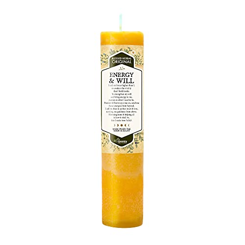 Blessed Herbal Candle Energy and Will