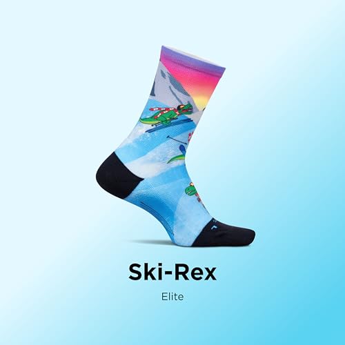 Image of Feetures Elite Light Cushion Mini Crew Sock - Sport Sock with Targeted Compression