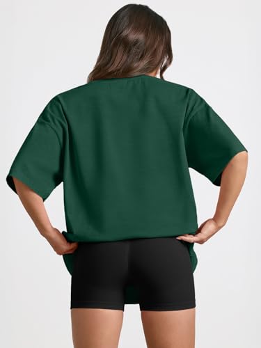 Image of Trendy Queen Womens Oversized T-Shirts Short Sleeves Workout Tops | Casual Summer Gym Tees Plus Size Fashion Clothes 2026