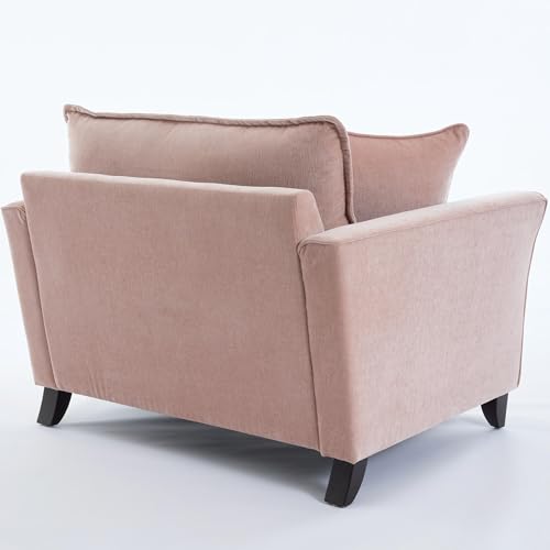 Sillón estándar chenille rosa cómodo miniatura 6