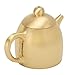 Uadme Czajniczek w kształcie ozdoby retro mini czajniczek biurko ozdoba mosiężny dzbanek do kawy kuchnia sztuka czajniczek kształt ozdoba do domu biura biurka