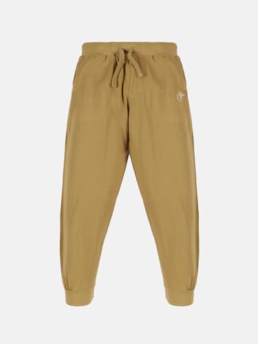 Image of KiddoPanti 100% Cotton Track Pants for Boys & Girls | Soft Single Jersey Fabric | Elastic Waist with Drawcord | Full Length with Rib Hem & Pockets | Joggers and Lowers for Kids