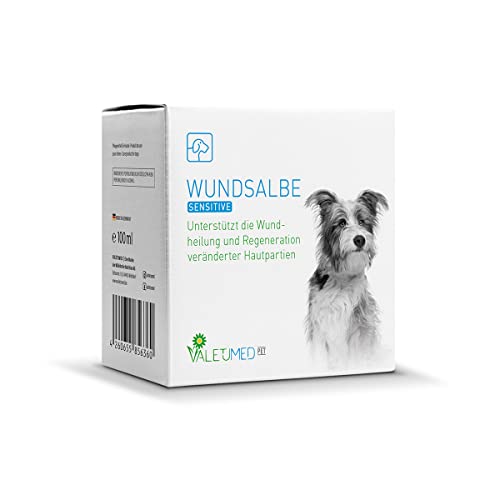 Valetumed Wundsalbe Sensitive, 100ml, Salbe für Hunde zur Verbesserung der Wundheilung