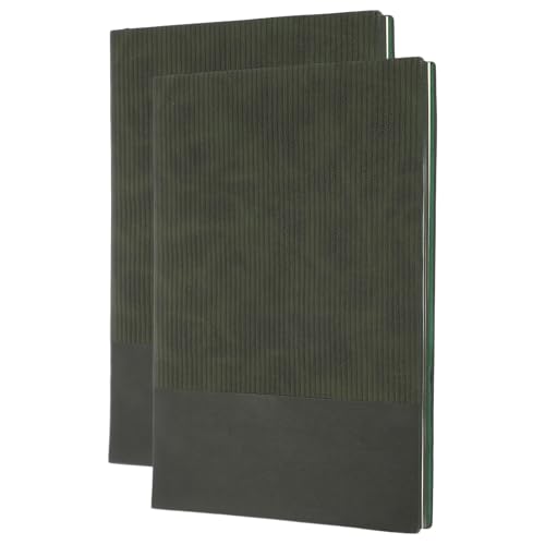 Cahier rigide en cuir PATIKIL A5, 2 carnets de notes lignés de 100 pages pour bureau