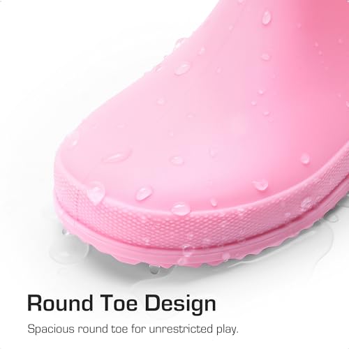 DREAM PAIRS Kids Rain Boots Boys Girls Lightweight Boots Waterproof Easy-on Outdoor Playing Rain Boot Unisex-Child3