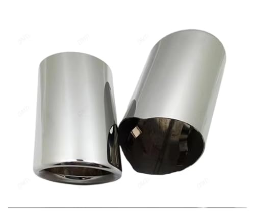 Embouts d'échappement 2 pièces pour BMW F10 F11 E60 finition argentée premium chrome éclatant