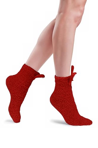 Image of Benefeet Sox Womens Girls Fuzzy Socks with Grips Soft Fluffy Slipper Socks Cute Cozy Winter Socks Christmas Halloween Gifts