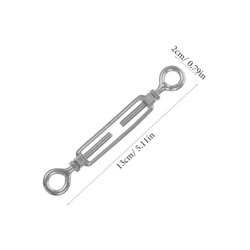 PRETYZOOM Tensor Ajustable de Ojo en Acero Inoxidable para Cable, Resistente a Corrosión miniatura 2