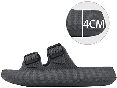 Image of BenSorts Pillow Sandals for Women Men Thick Sole Adjustable Buckles EVA