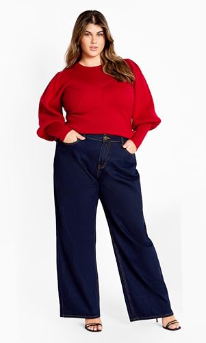 City Chic Women's Plus Size Jumper JoJo Peplum3