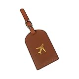 Rulbelok Elegante documento de viaje con estampado dorado con detalles de aviones con ranuras integradas para tarjetas, cubierta de poliuretano ligera para viajes en todo el mundo, elegante cartera de