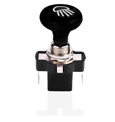 Zugschalter 12v Kippschalter Auto Scheinwerfer Push Pull Lichtschalter für Cart EZGO Club Car Scheinwerfer-Zugschalter Schwarz