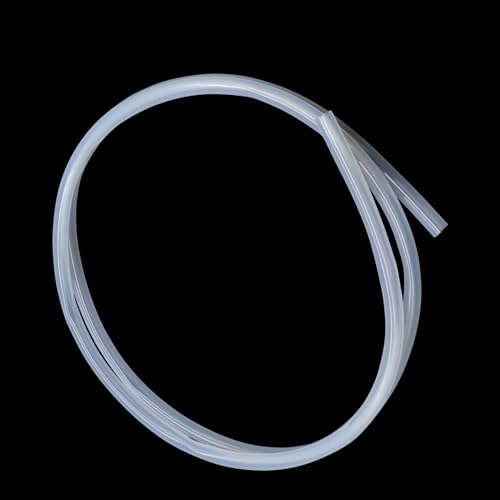 iMeistek Silikonschlauch 4mm ID x 7mm OD 2 Meter, Flexibler Lebensmitteltaugliche Schlauch Silikonschlauch Wasser Luft Schlauch Rohr Transparent