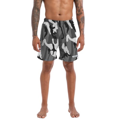 CHEXPEL Men's Swim Trunks Quick Dry Beach Shorts with Pockets and Compression Liner 7 Inch Inseam Bathing Suits3