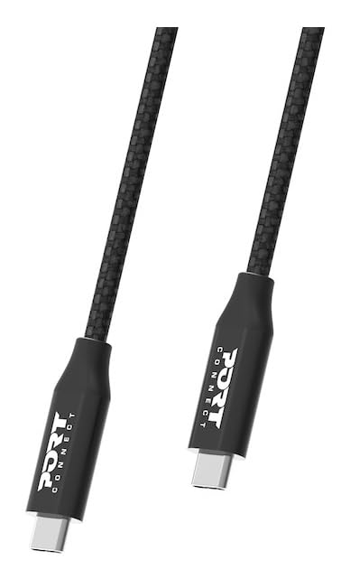 PORT Designs Port?Câble USB?USB-C (M) vers USB-C (M)?USB 3.2 Gen 2?2m?Alimentation USB (100W) (900057)