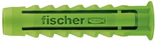 Preisvergleich Produktbild fischer SX GREEN 6 x 30 - Dübel aus mind. 50% nachwachsenden Rohstoffen, 4-fach spreizend - zum Befestigen von Leuchten, Garderoben in Voll- und Lochbaustoffen - 90 Stück - Art.-Nr. 524860