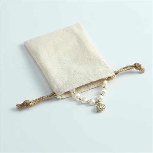 Bolsas de algodón para joyas sin rayones sacos de yute pequeños contra el desorden 8