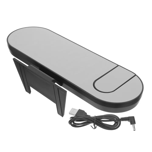CVUTOVO Orologio Digitale a Specchio LED con Proiezione Sul Soffitto, Sveglia Cablabile con Funzione Snooze, Alimentazione USB C o Batterie Aaa, per Camera da Letto, Casa e Ufficio,