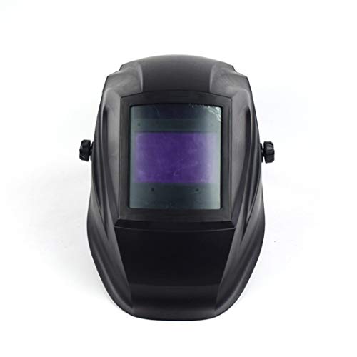 Preisvergleich Produktbild JINHONGH Große Fenster Schweißhelm Solar Automatische Photoelektrische Schweißmaske Helm Argon Arc Schweißhelm LCD Schweißkappe (Farbe : Schwarz)