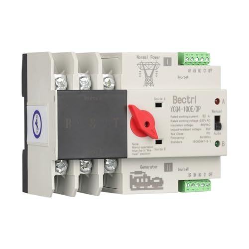 Sélecteur électrique automatique ATS 100A rail DIN double source - 4