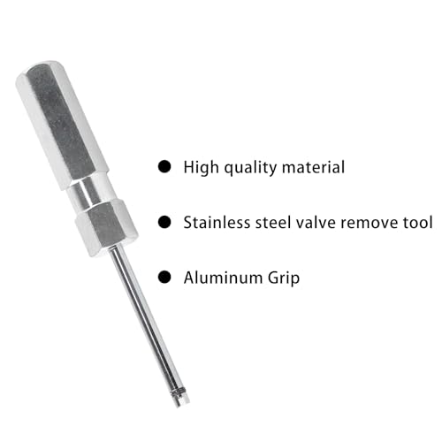 Image of Valve Stem Removal Tool, Tire Valve Core Removal Tool, No Scratch Valve Stem Puller Tool for Single Head, Car Bike Tire Repair Installer Tool (4 Inch Length)