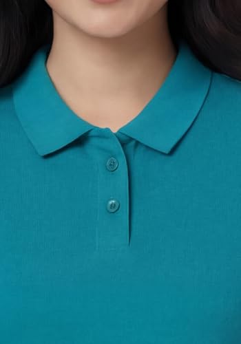 Image of Wear Your Opinion Womens Polo Collar Neck T-Shirt Top (Design: Solid)