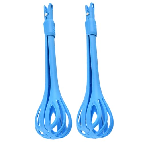 STOBAZA 2Pcs Plastic Egg Separator Tongs Multifunctional Manual Kitchen Tool for Egg Whisking and Serving Food Grade Convenient Storage Design for Efficient Cooking