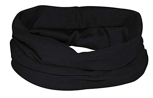 CN Outdoor Schlauchschal Mundschutz Schlauchtuch Schal Rundschal Multifunktionstuch Unisex (Schwarz)
