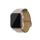 [BONAVENTURA] AppleWatch用 レザーバンド(アダプター:ゴールド) シュリンクレザー【38mm/40mm/41mm/42mm, M/Lサイズ】 ([グレージュ ] T40LRG-GG)