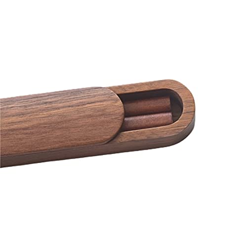 Palillos de madera portátiles al aire libre con estuche para pícnic