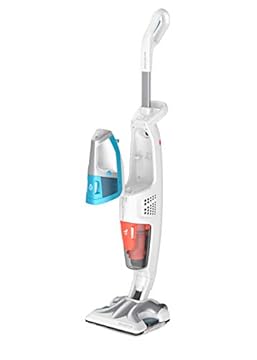 Rowenta RY8534WH Clean & Steam Multi Scopa a Vapore Lavapavimenti Multisuperficie con Accessori, Aspira, Lava e Igienizza Insieme, Elimina Germi e Batteri, Serbatoio Portatile Amovibile, Senza Sacco
