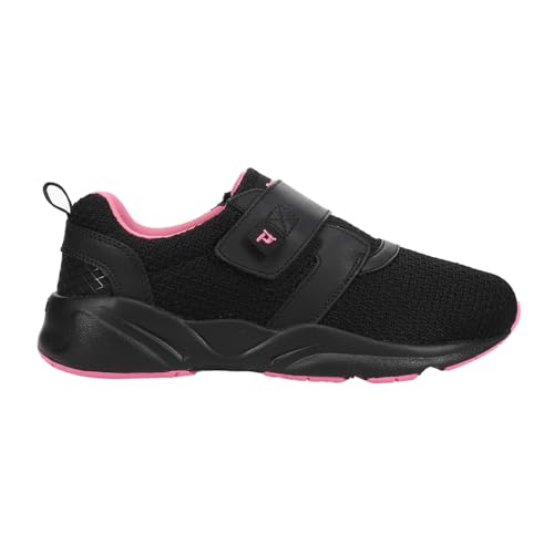 Propét womens Stability X Strap Sneaker, Black/Berry, 7.5 XX-Wide US