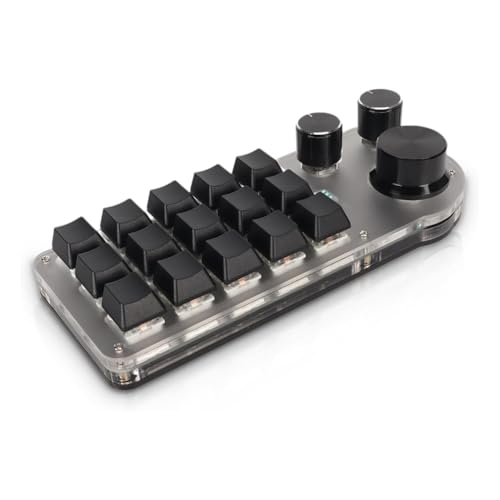 Clavier macro à une main programmable mécanique 15 touches pour éliminer les raccourcis complexes