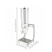 Imagen de FytStycale Dispensador de de Acero Inoxidable Higiénico Bufé Gran Capacidad Organizador Snacks para Hotel