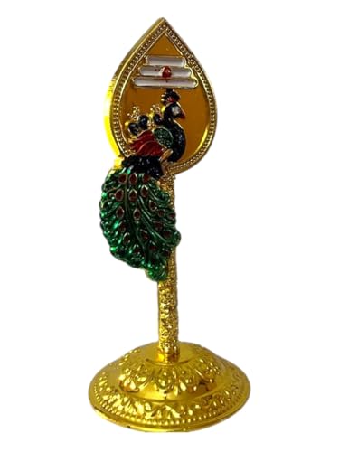 Image of Steel Murugan Vel Statue (8 cm) | Divine Lord Karthikeya Spear for Car Dashboard & Pooja Room Decor | Durable Red Vel Idol for Altar & Spiritual Gifting (vel mayil)